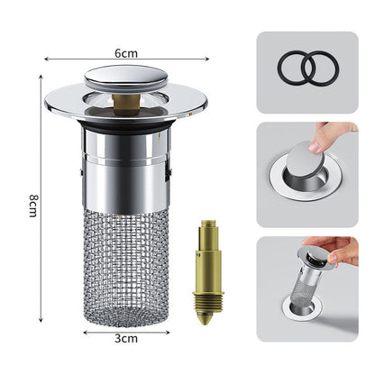 🔥Stainless Steel Floor Drain Filter – Stop Hair Clogs Before They Start