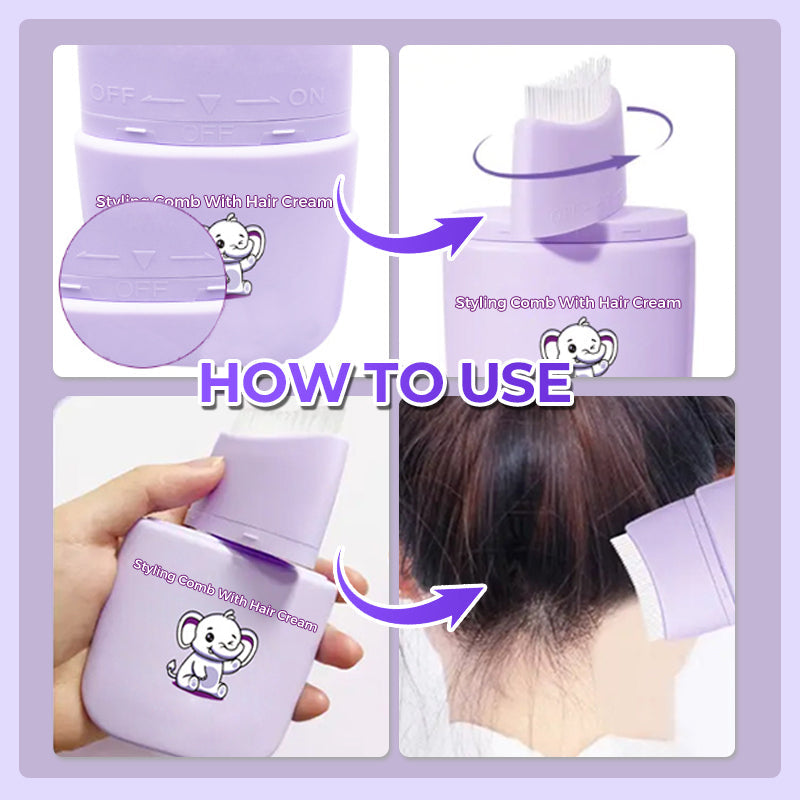 🔥Styling Comb With Hair Cream🦋Your Routine, Sorted✨