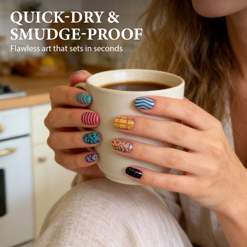 🎨 50% OFF NOW! 💅 12-Color Acrylic Nail Art Pens – Vibrant Pigments, Fine Tips & Easy DIY Designs ✨🖌️