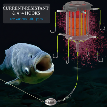 🎣 Reverse Bottom Bait Cage Hook Rig – Elevate Your Bait, Outsmart the Big Fish! 🐟✨