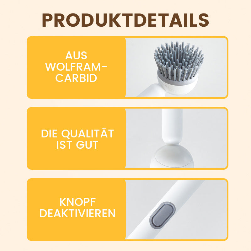 🌟BUY 2, GET 1 FREE! ✨Rotating cleaning brush with long handle for dishes and pots