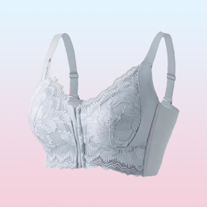 👙 60% OFF NOW! 🎉 Front Closure Posture Support Bra – Comfortable, Lace Design & Back Relief ⛑️📦