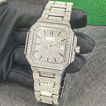 📢📢60% OFF! Luxury Square Rhinestone Watch – Dazzling Sparkle, Scratch-Resistant & Secure Clasp! ✨⌚