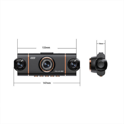 🏆65% Off🔥🚗4-Channel HD Dashcam with Front Interior Rear Recording