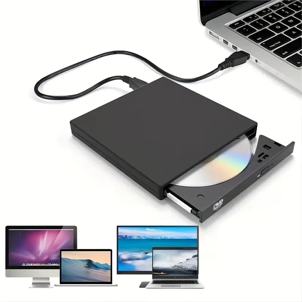 💿No Disc Drive on Your Laptop? Now You Do! External CD/DVD Burner 50% OFF📀