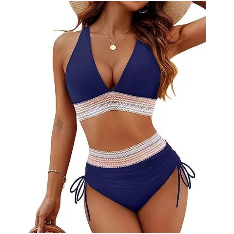 🩱 60% OFF NOW! ✨ V-Neck Patchwork Bikini Set – Flattering Fit, Unique Design & Perfect for Summer Vibes 🏖️