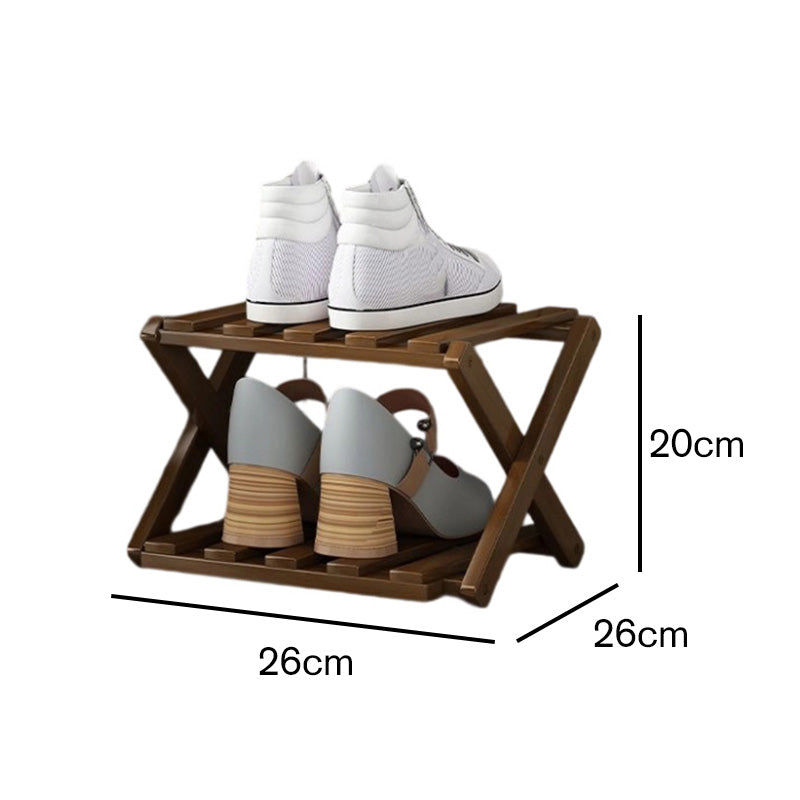 👞 50% OFF! ✨ Foldable Bamboo Shoe Rack – Heavy-Duty Free-Standing Organizer – 100% Natural Alpine Bamboo, Tool-Free 5-Second Scissor Fold Setup, Sturdy High-Load X-Structure & Ultra-Compact Flat Storage – 2-10 Tiers 2 Colors 🌿