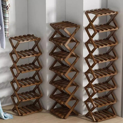 👞 50% OFF! ✨ Foldable Bamboo Shoe Rack – Heavy-Duty Free-Standing Organizer – 100% Natural Alpine Bamboo, Tool-Free 5-Second Scissor Fold Setup, Sturdy High-Load X-Structure & Ultra-Compact Flat Storage – 2-10 Tiers 2 Colors 🌿