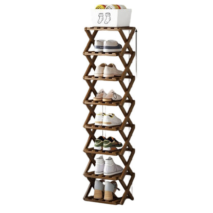 👞 50% OFF! ✨ Foldable Bamboo Shoe Rack – Heavy-Duty Free-Standing Organizer – 100% Natural Alpine Bamboo, Tool-Free 5-Second Scissor Fold Setup, Sturdy High-Load X-Structure & Ultra-Compact Flat Storage – 2-10 Tiers 2 Colors 🌿