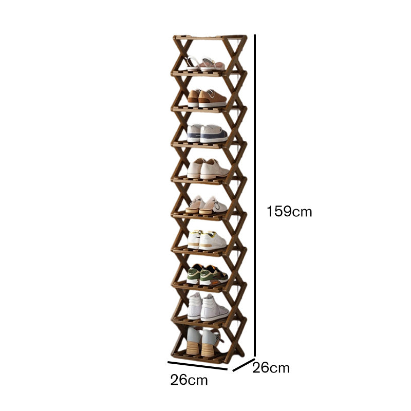 👞 50% OFF! ✨ Foldable Bamboo Shoe Rack – Heavy-Duty Free-Standing Organizer – 100% Natural Alpine Bamboo, Tool-Free 5-Second Scissor Fold Setup, Sturdy High-Load X-Structure & Ultra-Compact Flat Storage – 2-10 Tiers 2 Colors 🌿