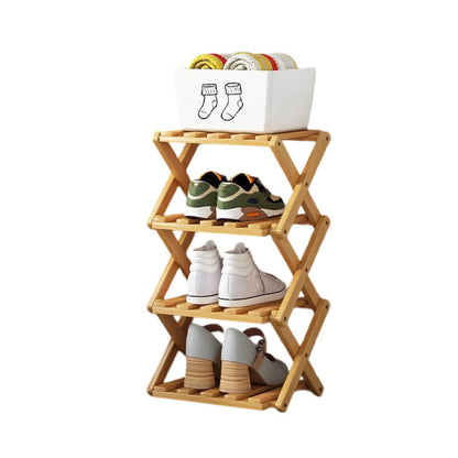 👞 50% OFF! ✨ Foldable Bamboo Shoe Rack – Heavy-Duty Free-Standing Organizer – 100% Natural Alpine Bamboo, Tool-Free 5-Second Scissor Fold Setup, Sturdy High-Load X-Structure & Ultra-Compact Flat Storage – 2-10 Tiers 2 Colors 🌿