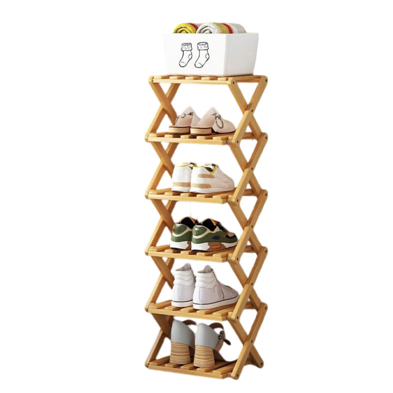 👞 50% OFF! ✨ Foldable Bamboo Shoe Rack – Heavy-Duty Free-Standing Organizer – 100% Natural Alpine Bamboo, Tool-Free 5-Second Scissor Fold Setup, Sturdy High-Load X-Structure & Ultra-Compact Flat Storage – 2-10 Tiers 2 Colors 🌿