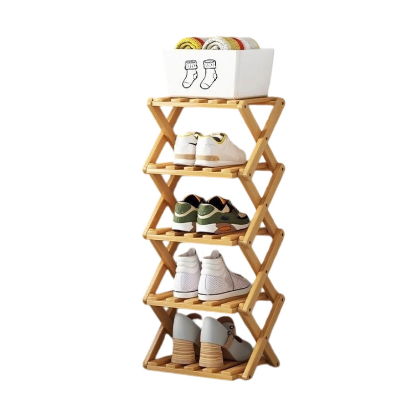 👞 50% OFF! ✨ Foldable Bamboo Shoe Rack – Heavy-Duty Free-Standing Organizer – 100% Natural Alpine Bamboo, Tool-Free 5-Second Scissor Fold Setup, Sturdy High-Load X-Structure & Ultra-Compact Flat Storage – 2-10 Tiers 2 Colors 🌿