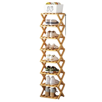 👞 50% OFF! ✨ Foldable Bamboo Shoe Rack – Heavy-Duty Free-Standing Organizer – 100% Natural Alpine Bamboo, Tool-Free 5-Second Scissor Fold Setup, Sturdy High-Load X-Structure & Ultra-Compact Flat Storage – 2-10 Tiers 2 Colors 🌿