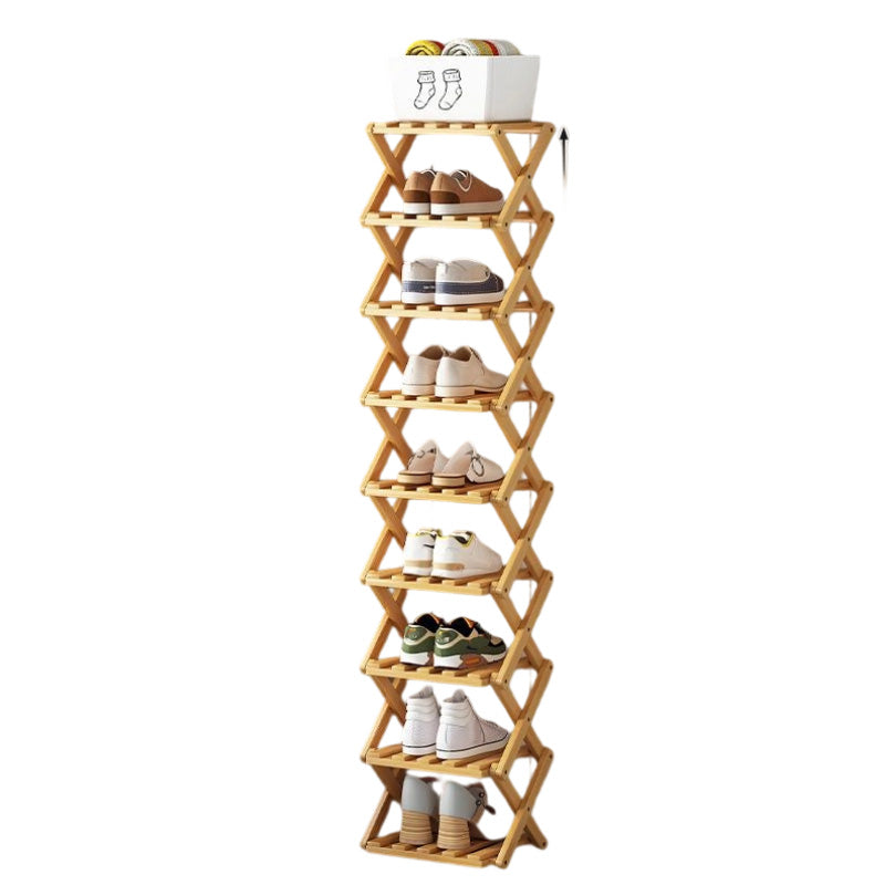 👞 50% OFF! ✨ Foldable Bamboo Shoe Rack – Heavy-Duty Free-Standing Organizer – 100% Natural Alpine Bamboo, Tool-Free 5-Second Scissor Fold Setup, Sturdy High-Load X-Structure & Ultra-Compact Flat Storage – 2-10 Tiers 2 Colors 🌿