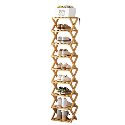👞 50% OFF! ✨ Foldable Bamboo Shoe Rack – Heavy-Duty Free-Standing Organizer – 100% Natural Alpine Bamboo, Tool-Free 5-Second Scissor Fold Setup, Sturdy High-Load X-Structure & Ultra-Compact Flat Storage – 2-10 Tiers 2 Colors 🌿