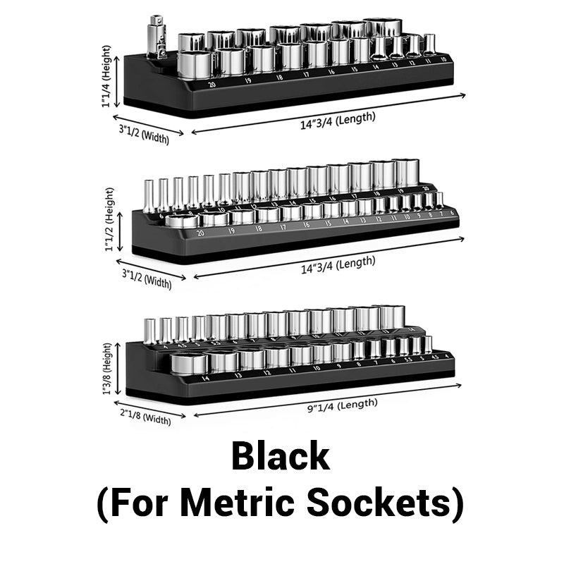 Precision magnetic socket holder set