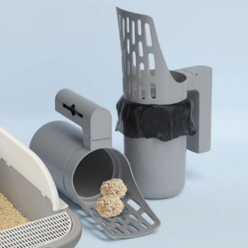 ⏳Limited-time 50% off⏰Cat Litter Scoop with Trash Can🐱💩🗑️