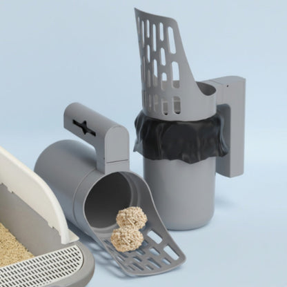 ⏳Limited-time 50% off⏰Cat Litter Scoop with Trash Can🐱💩🗑️