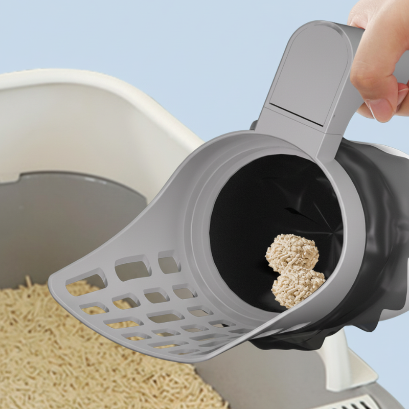 ⏳Limited-time 50% off⏰Cat Litter Scoop with Trash Can🐱💩🗑️