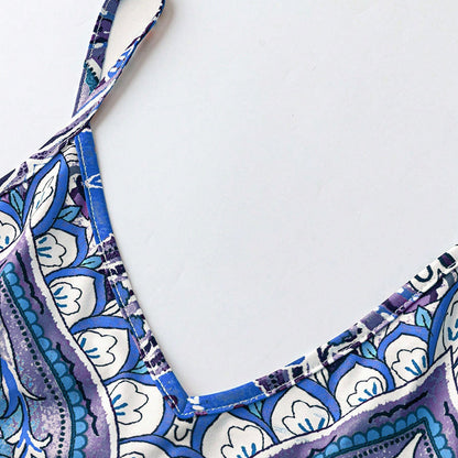 🎁2026 New Arrivals 50% OFF💥Women’s Retro Print V-Neck Sleeveless Maxi Dress