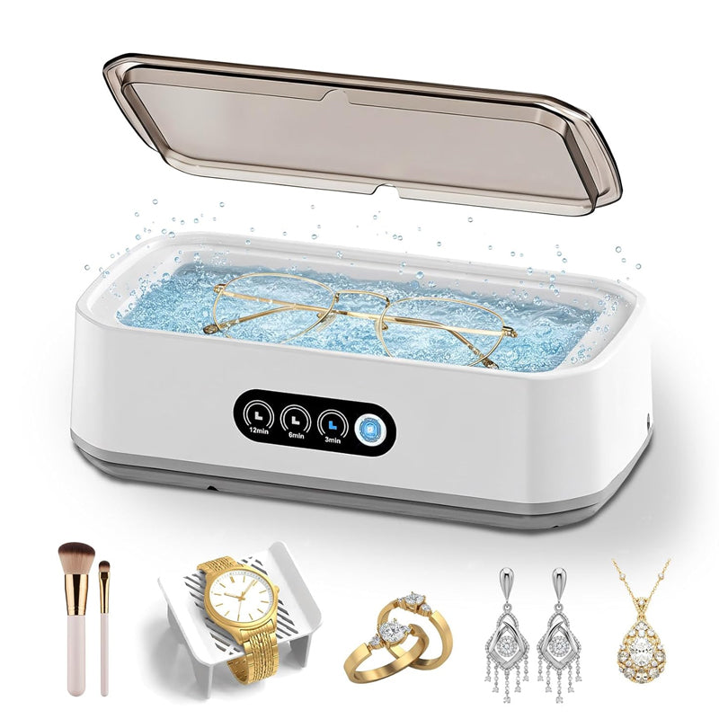 📢📢60%  OFF !! ⏰650ml Ultrasonic Cleaner for Jewelry & Glasses+