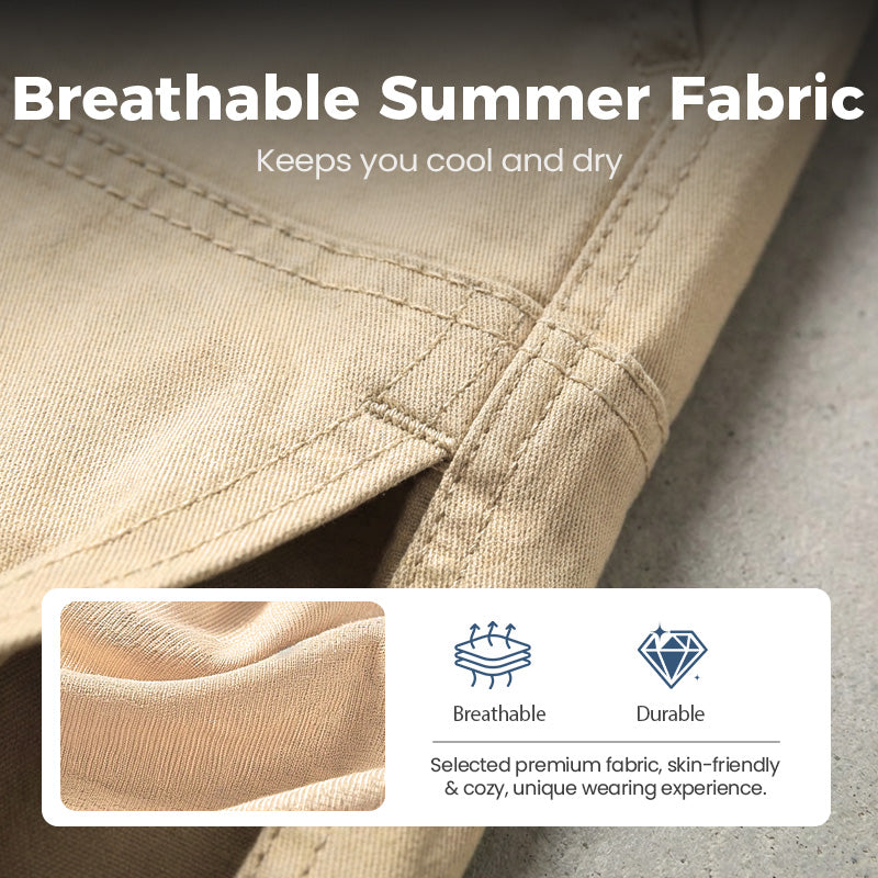 ⏳Time-Limited Special⏰Men's Drawstring Cargo Shorts – Lightweight, Multi-Pocket, Casual Comfort 🍂