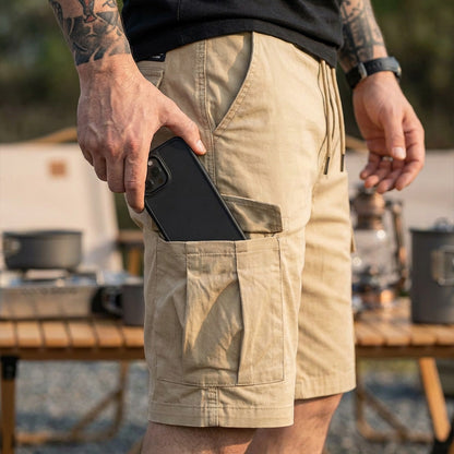 ⏳Time-Limited Special⏰Men's Drawstring Cargo Shorts – Lightweight, Multi-Pocket, Casual Comfort 🍂