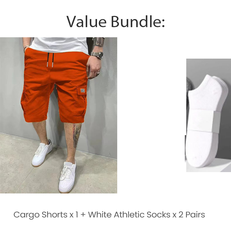 ⏳Time-Limited Special⏰Men's Drawstring Cargo Shorts – Lightweight, Multi-Pocket, Casual Comfort 🍂
