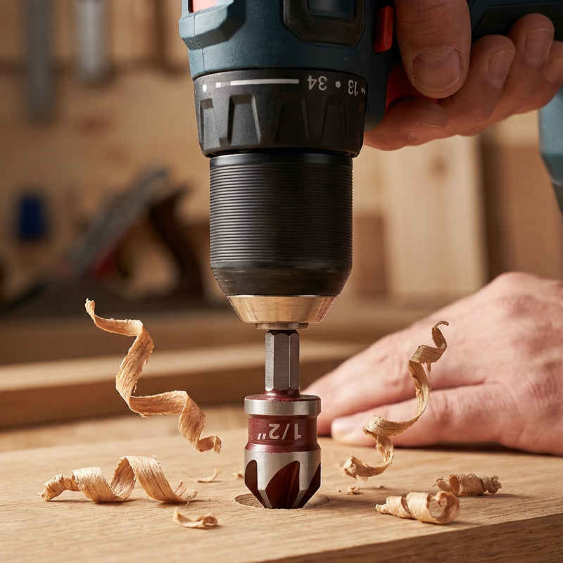 🛠️ 50% OFF NOW! 🔩 Countersink Drill Bit Set for Woodworking (5PCS/3PCS) – Clean Flush Holes, Durable & Time-Saving ⚙️