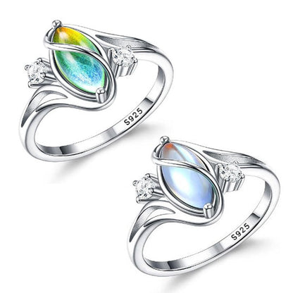 🎉 LIMITED TIME 50% OFF! 💍 Geometric Oval Ring with Zirconia Accents – Moonstone Center, Sparkling Details & Versatile Elegance ✨
