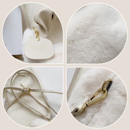 💎 56% OFF! 💎 Best Gift For Her – 2026 Multifunctional Faux Fur Bag, Skin-Friendly & Convertible (Shoulder/Crossbody) 👜