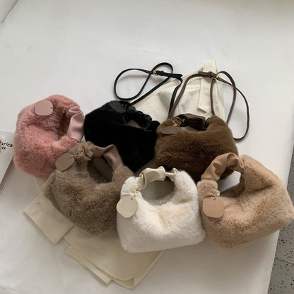 💎 56% OFF! 💎 Best Gift For Her – 2026 Multifunctional Faux Fur Bag, Skin-Friendly & Convertible (Shoulder/Crossbody) 👜