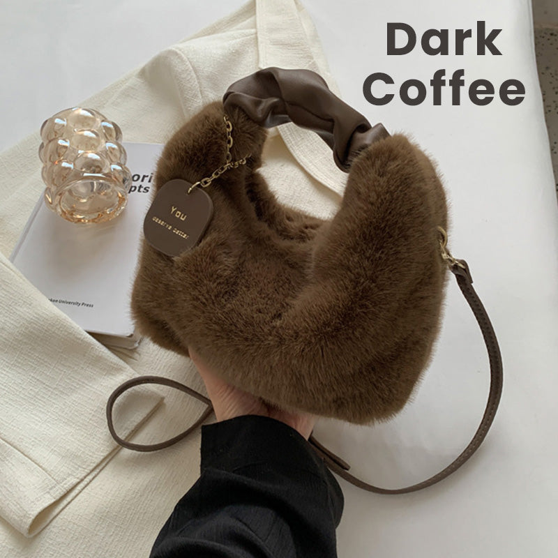 💎 56% OFF! 💎 Best Gift For Her – 2026 Multifunctional Faux Fur Bag, Skin-Friendly & Convertible (Shoulder/Crossbody) 👜