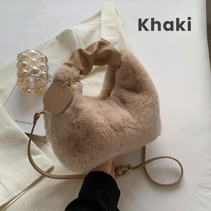 💎 56% OFF! 💎 Best Gift For Her – 2026 Multifunctional Faux Fur Bag, Skin-Friendly & Convertible (Shoulder/Crossbody) 👜