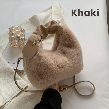 💎 56% OFF! 💎 Best Gift For Her – 2026 Multifunctional Faux Fur Bag, Skin-Friendly & Convertible (Shoulder/Crossbody) 👜