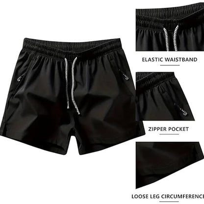 ✨New Arrival✨Men's Quick-Dry Athletic Shorts with Zipper Pockets
