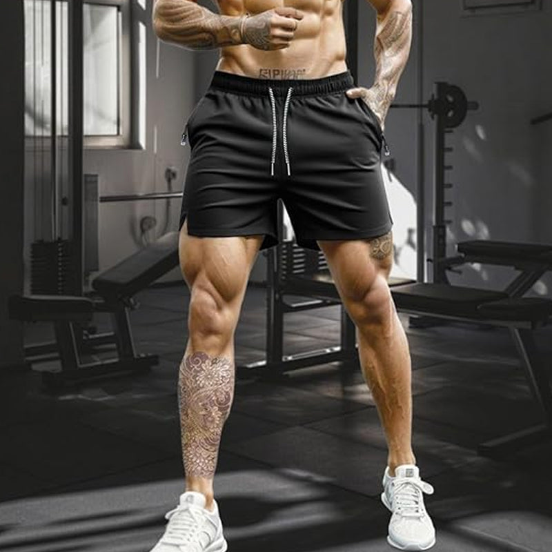 ✨New Arrival✨Men's Quick-Dry Athletic Shorts with Zipper Pockets