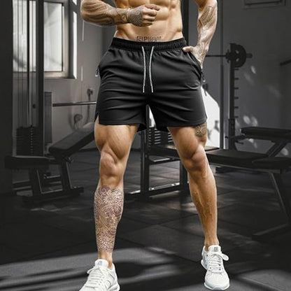 ✨New Arrival✨Men's Quick-Dry Athletic Shorts with Zipper Pockets