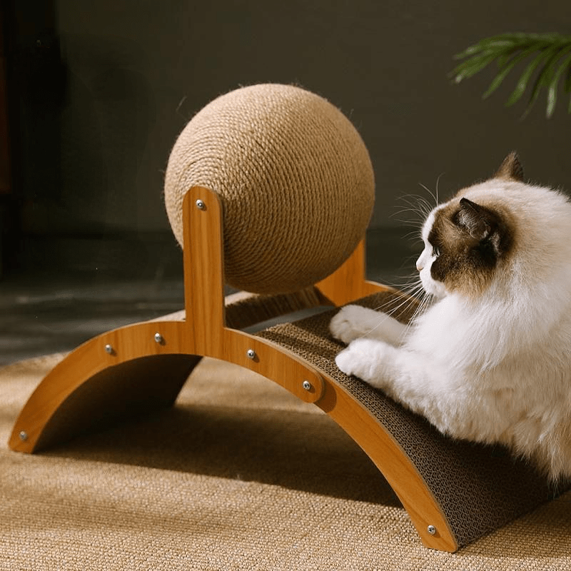 🎉 2026 Sale — Over 25100 Sold!💞 Natural Sisal Cat Scratching Ball‑Durable 🐱