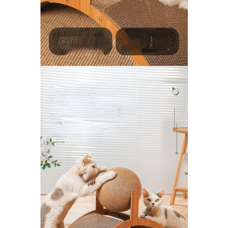 🎉 2026 Sale — Over 25100 Sold!💞 Natural Sisal Cat Scratching Ball‑Durable 🐱