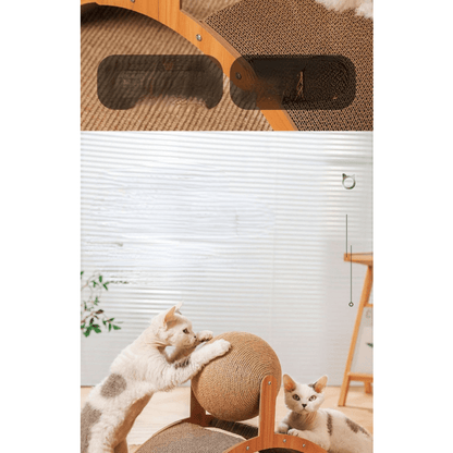 🎉 2026 Sale — Over 25100 Sold!💞 Natural Sisal Cat Scratching Ball‑Durable 🐱