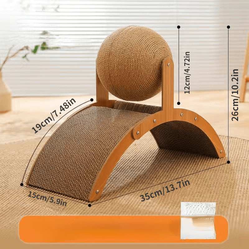 🎉 2026 Sale — Over 25100 Sold!💞 Natural Sisal Cat Scratching Ball‑Durable 🐱
