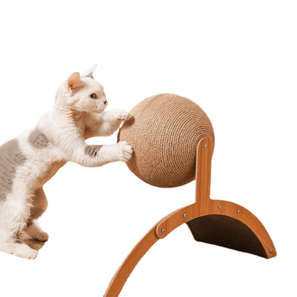 🎉 2026 Sale — Over 25100 Sold!💞 Natural Sisal Cat Scratching Ball‑Durable 🐱