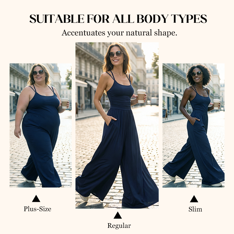 📢📢54% OFF !!!⏰Women's Casual Spaghetti Strap Jumpsuit