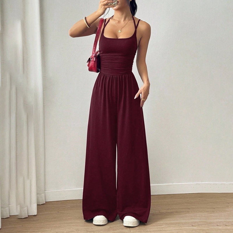 📢📢54% OFF !!!⏰Women's Casual Spaghetti Strap Jumpsuit
