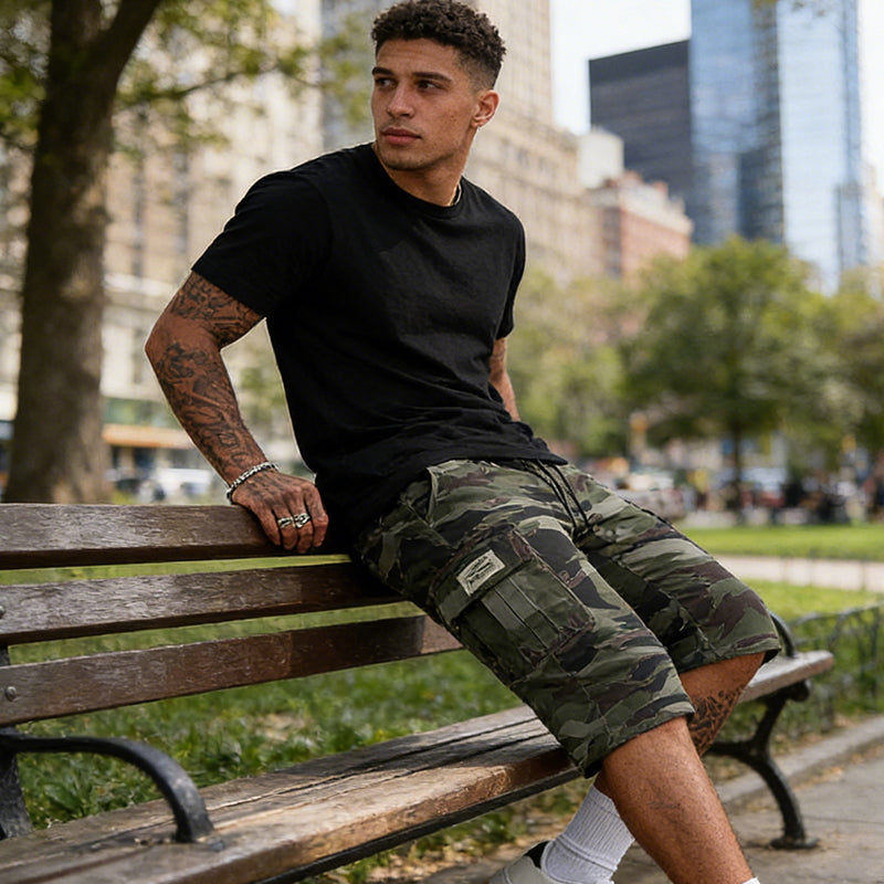 ⏳Time-Limited Special⏰Men's Camouflage Cargo Shorts – Multi-Pocket, Adjustable Waist & Breathable Fabric (2XS–3XL) 🌿🩳