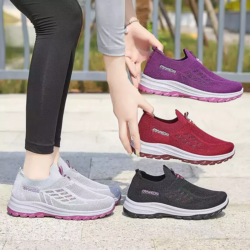 📢📢50% OFF ⏰ Fly Knit Woven Orthopedic Arch Support Slip-on Shoes