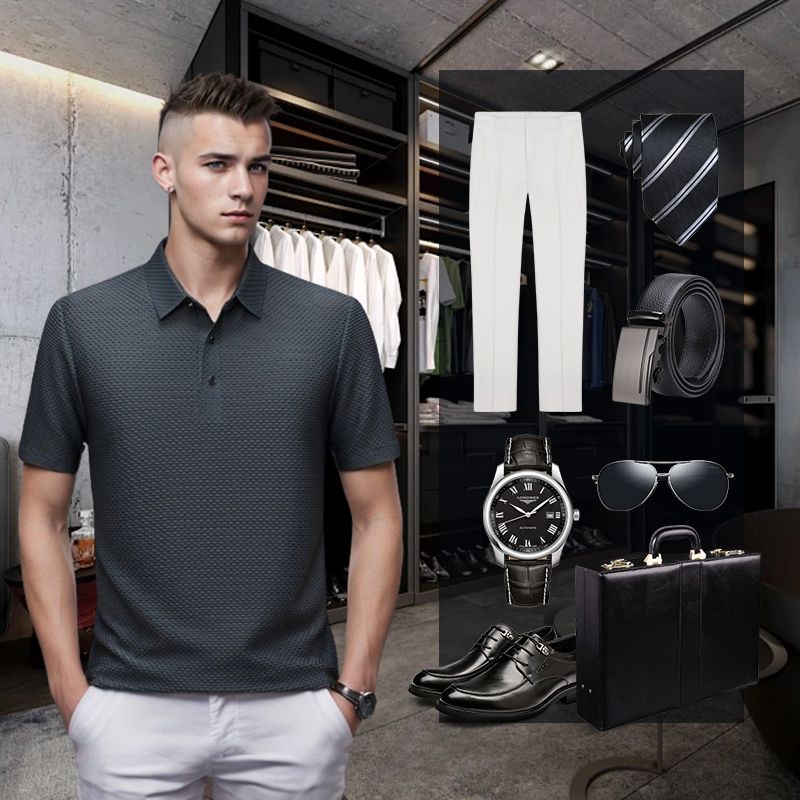 📢📢50 OFF %⏰Men's Summer Ice Silk T-Shirt