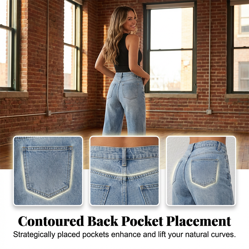 👖50% OFF NOW! 🔥 Women's High-Waisted Straight Leg Denim Jeans – Flattering Fit, Comfortable Stretch & Versatile Everyday Style ✨